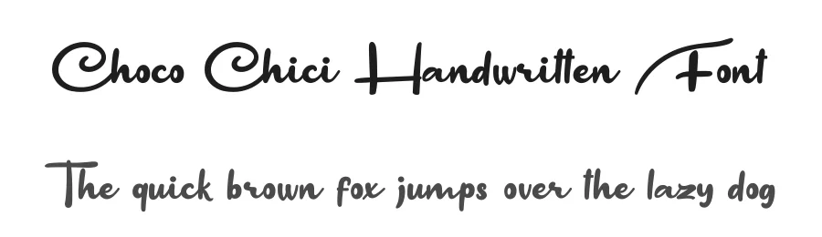 Choco Chici Handwritten Font by Basnistudio — Script Handwritten Font