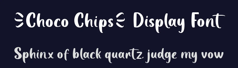 Choco Chips Display Font by Fikryal Studio — Display Font — thumbnail 2