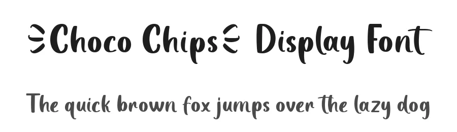 Choco Chips Display Font by Fikryal Studio — Display Font