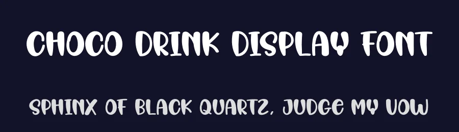 Choco Drink Display Font by creativeletter — Display Font — thumbnail 2