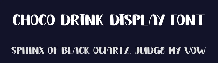 Choco Drink Display Font by creativeletter — Display Font — thumbnail 2