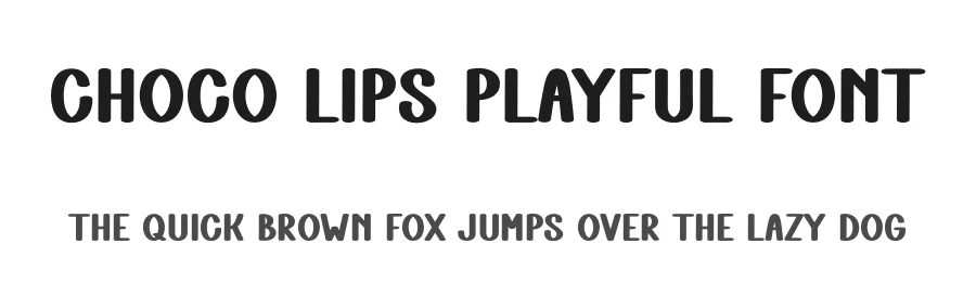 Choco Lips Playful Font by freshtypeink — Display Font