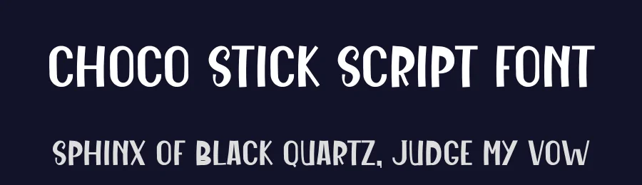 Choco Stick Script Font by freshtypeink — Display Font — thumbnail 2