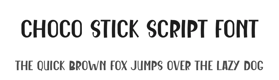 Choco Stick Script Font by freshtypeink — Display Font