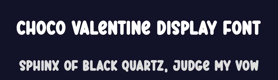 Choco Valentine Display Font by Kecimpring — Display Font — thumbnail 2