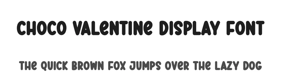 Choco Valentine Display Font by Kecimpring โ Display Font