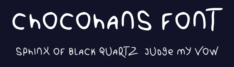 ChocoHans Font by ffeeaarr — Display Font — thumbnail 2