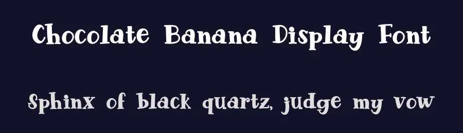 Chocolate Banana Display Font by Rochart — Display Font — thumbnail 2