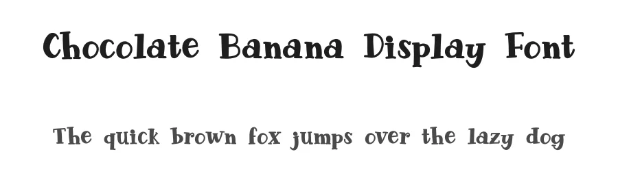 Chocolate Banana Display Font by Rochart — Display Font