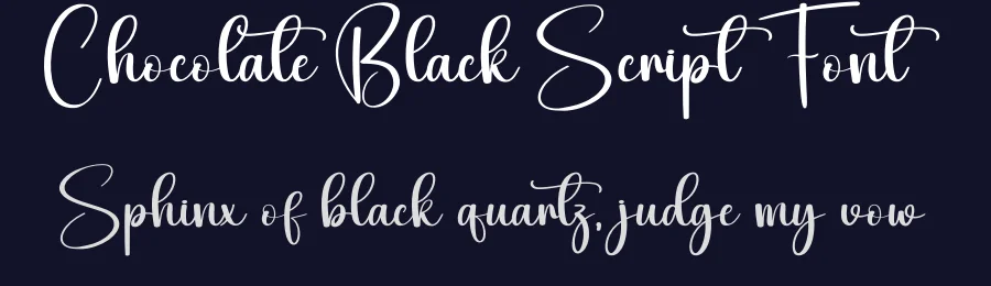 Chocolate Black Script Font by andikastudio — Script Handwritten Font — thumbnail 2
