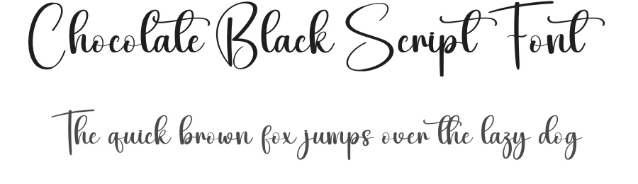 Chocolate Black Script Font by andikastudio — Script Handwritten Font