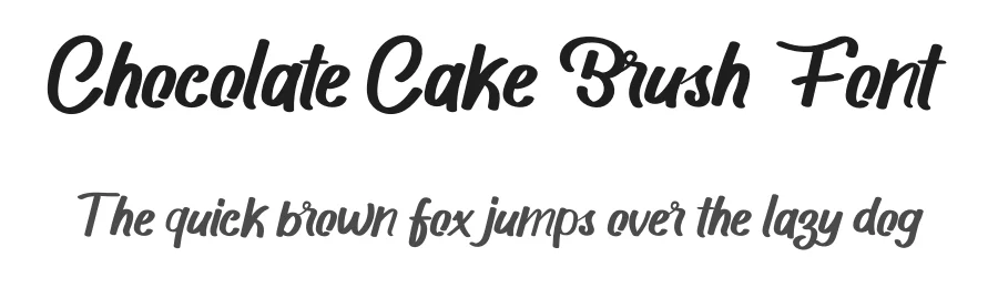 Chocolate Cake Brush Font by inermediaSTUDIO — Script Handwritten Font