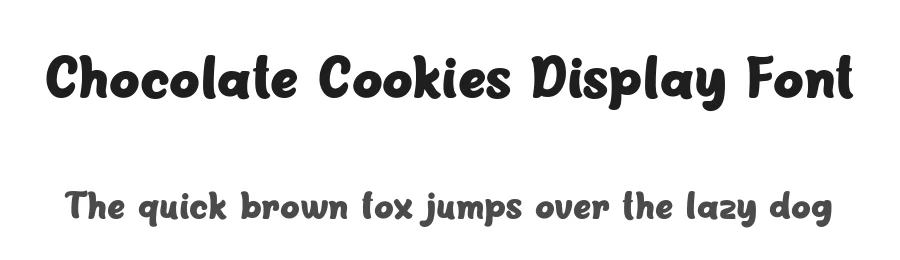 Chocolate Cookies Display Font by deedeetype — Display Font