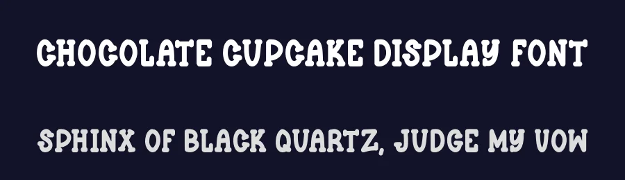 Chocolate Cupcake Display Font by Craftedtype — Decorative Font — thumbnail 2
