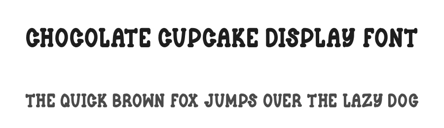 Chocolate Cupcake Display Font by Craftedtype — Decorative Font