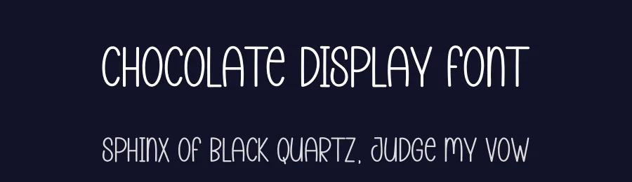 Chocolate Display Font by andikastudio — Display Font — thumbnail 2