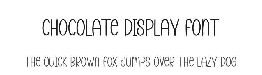 Chocolate Display Font by andikastudio — Display Font