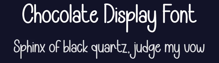 Chocolate Display Font by andikastudio — Display Font — thumbnail 2