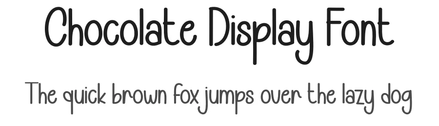 Chocolate Display Font by andikastudio — Display Font