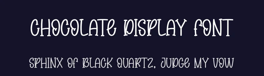 Chocolate Display Font by creativeletter — Display Font — thumbnail 2