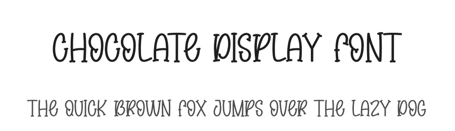 Chocolate Display Font by creativeletter — Display Font
