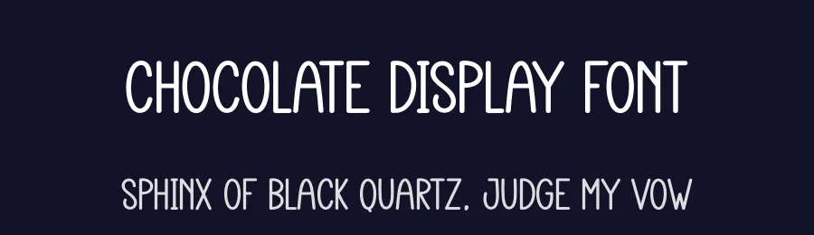 Chocolate Display Font by creativeletter — Display Font — thumbnail 2