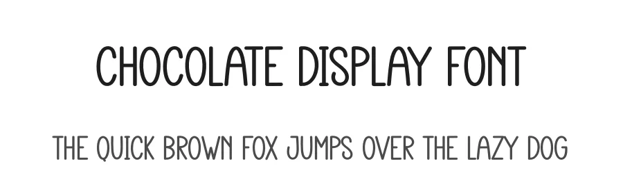 Chocolate Display Font by creativeletter — Display Font