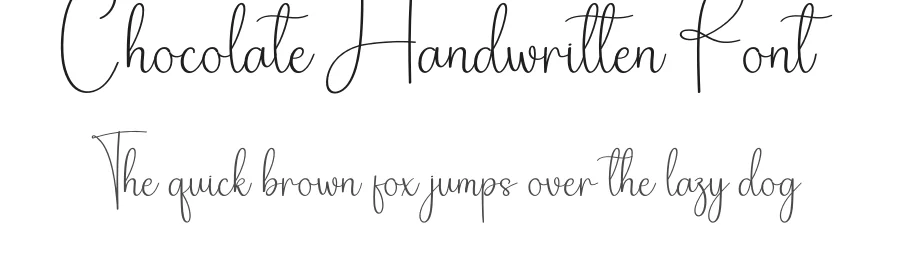 Chocolate Handwritten Font by creativeletter — Script Handwritten Font