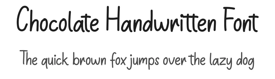Chocolate Handwritten Font by andikastudio — Script Handwritten Font