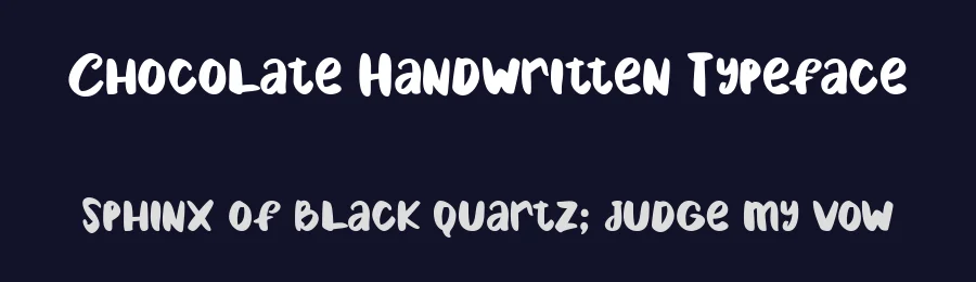 Chocolate Handwritten Typeface by vaiminit — Decorative Font — thumbnail 2