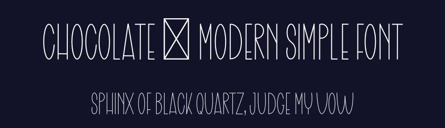 Chocolate – Modern Simple Font by freshtypeink — Display Font — thumbnail 2
