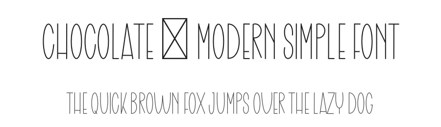 Chocolate – Modern Simple Font by freshtypeink — Display Font