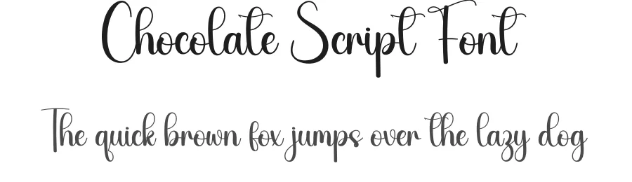 Chocolate Script Font by creativeletter — Script Handwritten Font
