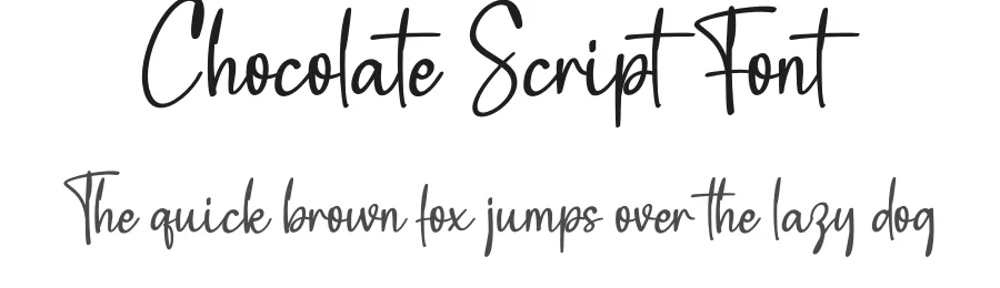 Chocolate Script Font by creativeletter — Script Handwritten Font