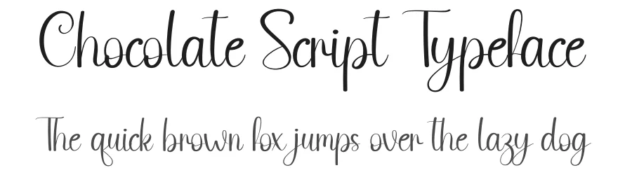 Chocolate Script Typeface by andikastudio — Script Handwritten Font