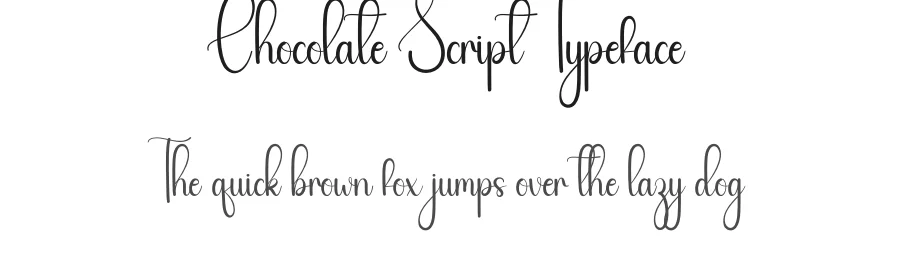 Chocolate Script Typeface by andikastudio — Script Handwritten Font