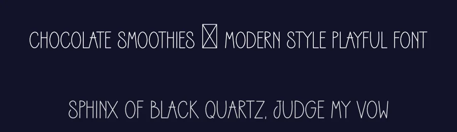 Chocolate Smoothies – Modern Style Playful Font by freshtypeink — Display Font — thumbnail 2