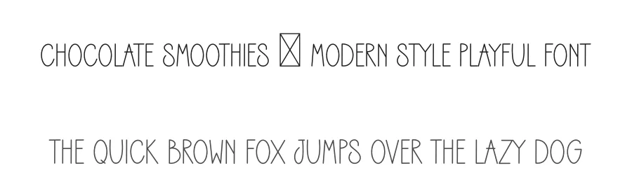 Chocolate Smoothies – Modern Style Playful Font by freshtypeink — Display Font