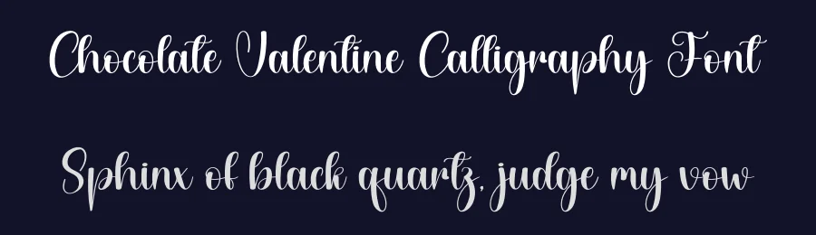 Chocolate Valentine Calligraphy Font by creativeletter — Script Handwritten Font — thumbnail 2