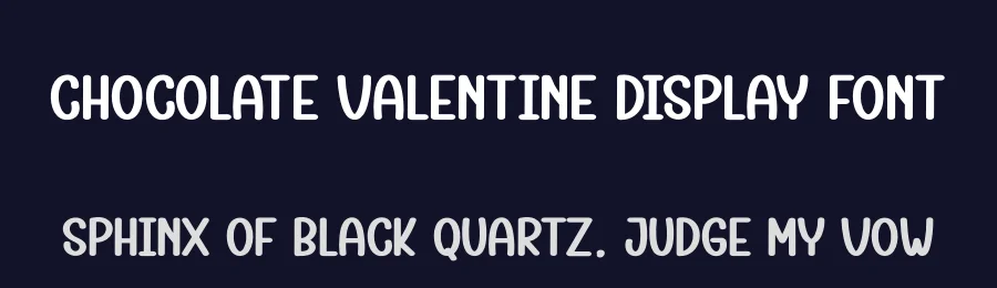 Chocolate Valentine Display Font by andikastudio — Display Font — thumbnail 2