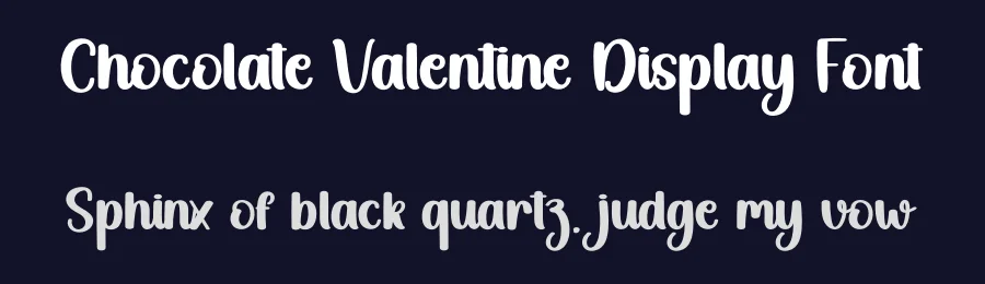 Chocolate Valentine Display Font by creativeletter — Script Handwritten Font — thumbnail 2