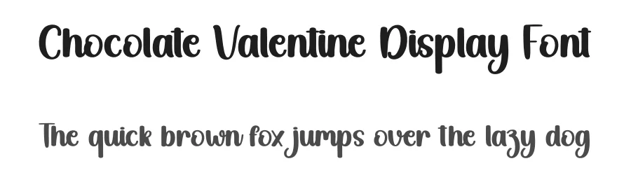 Chocolate Valentine Display Font by creativeletter — Script Handwritten Font