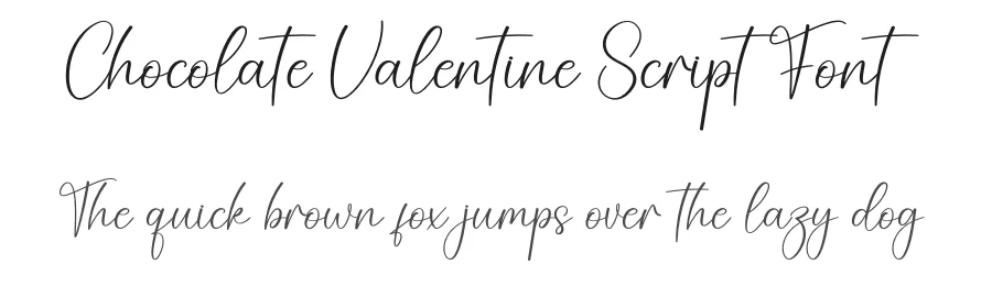 Chocolate Valentine Script Font by creativeletter — Script Handwritten Font