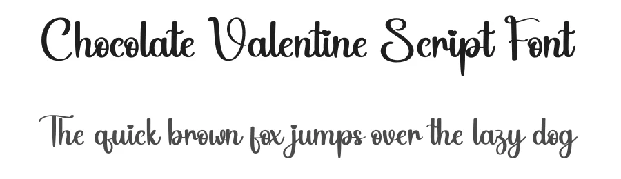 Chocolate Valentine Script Font by andikastudio — Script Handwritten Font
