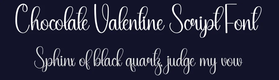 Chocolate Valentine Script Font by creativeletter — Script Handwritten Font — thumbnail 2