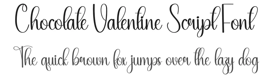 Chocolate Valentine Script Font by creativeletter — Script Handwritten Font