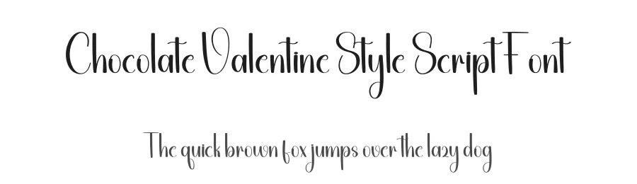 Chocolate Valentine Style Script Font by freshtypeink — Script Handwritten Font