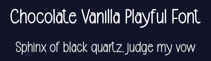 Chocolate Vanilla Playful Font by freshtypeink — Display Font — thumbnail 2