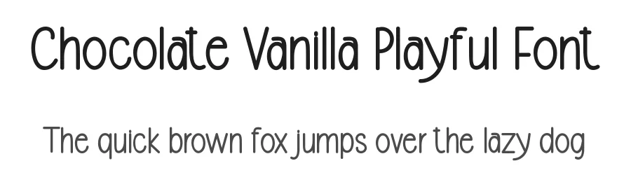 Chocolate Vanilla Playful Font by freshtypeink — Display Font