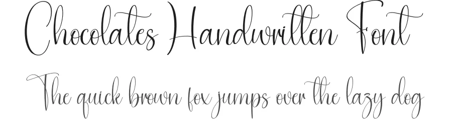 Chocolates Handwritten Font by creativeletter — Script Handwritten Font